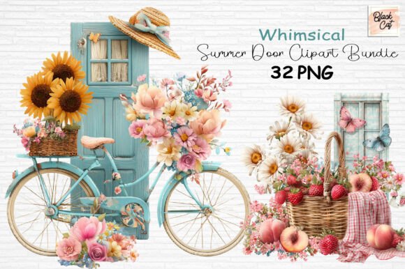 Download Whimsical Summer Clipart Bundle PNG - Clipart Collection