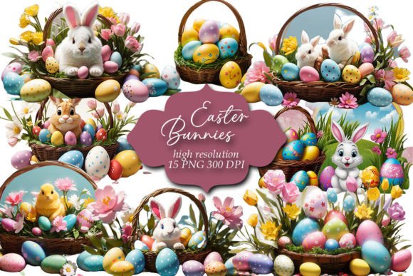 Download Easter Clipart, Easter Bunnies Clip Art - Clipart Collection