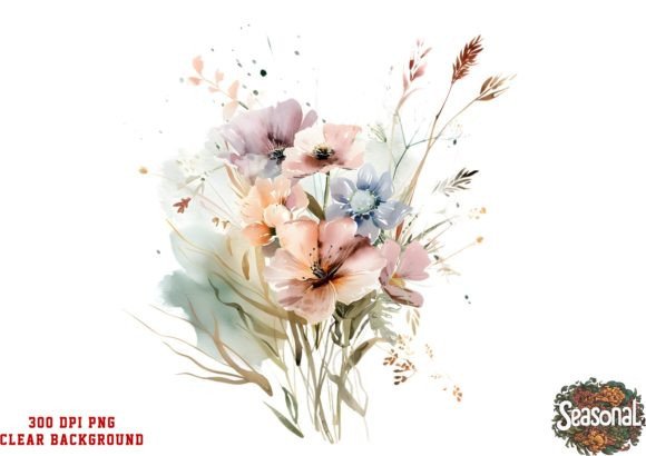 Download Watercolor Spring Wildflower Clipart - Clipart Collection