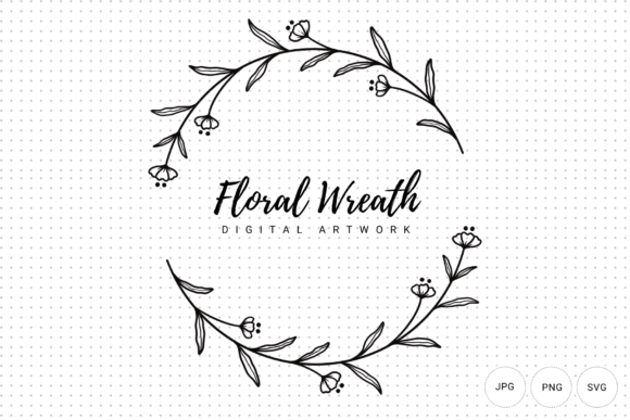 Download Doodle Flower Wreath Clipart - Clipart Collection