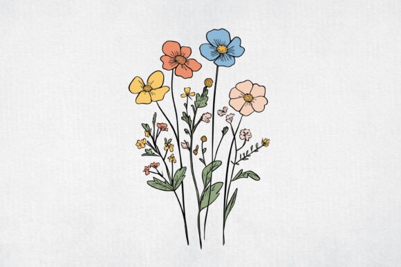 Download Watercolor Wild Flower Clipart - Clipart Collection