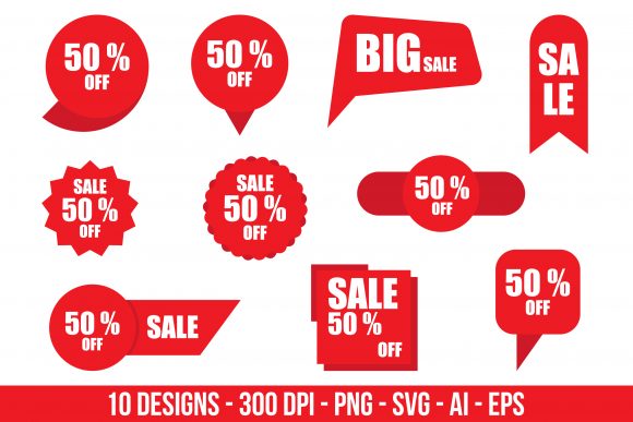 Download Discount Stickers Clipart Set. - Clipart Collection