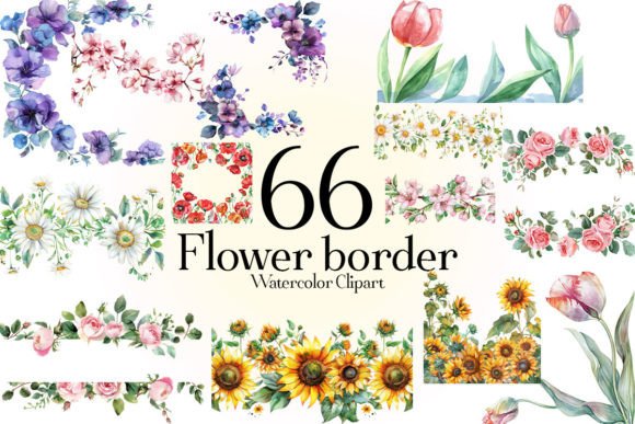 Download Flower Border Clipart - Clipart Collection