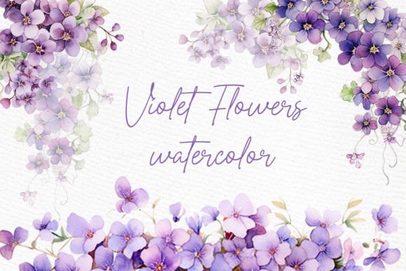 Download Violet Flowers Clipart Spring Flowers - Clipart Collection