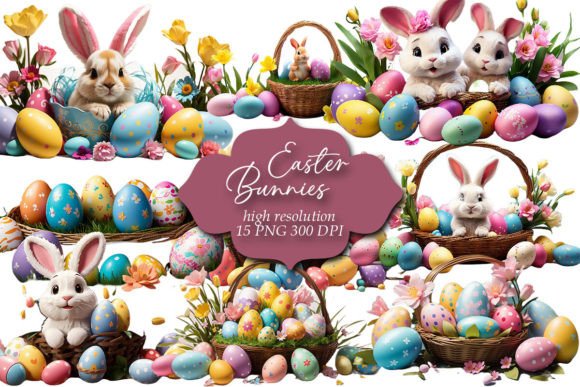 Download Easter Clipart, Easter Bunnies Clip Art - Clipart Collection