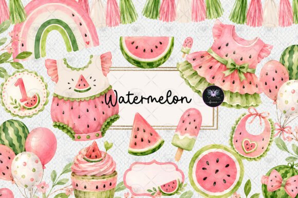 Download Watermelon Summer Clipart - Clipart Collection