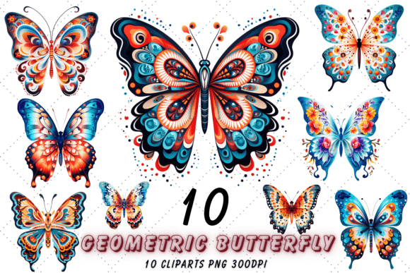 Download Watercolor Butterfly Clipart Bundle - Clipart Collection
