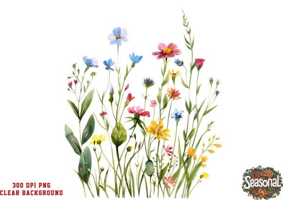Download Watercolor Wild Flower Clipart - Clipart Collection