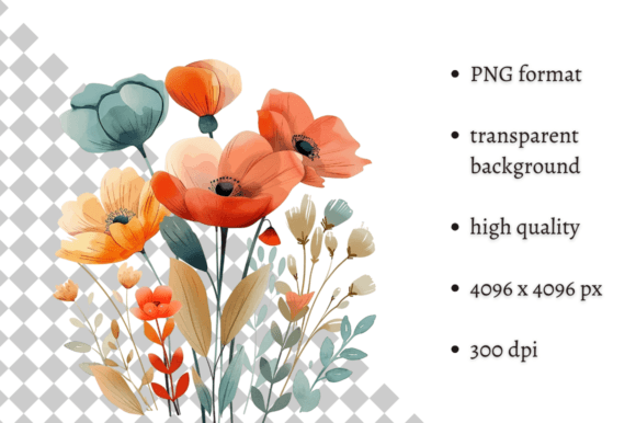 Download Watercolor Spring Flowers PNG Clipart - Clipart Collection