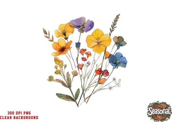 Download Vibrant Wildflower Clipart - Clipart Collection