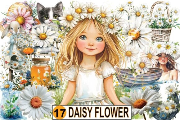 Download Watercolor Daisy Flower Clipart - Clipart Collection