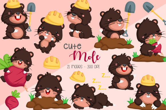 Download Cute Mole Clipart - Cute Animal Clip Art - Clipart Collection