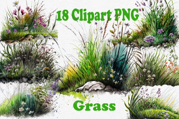 Download Grass Clipart, Spring Floral PNG - Clipart Collection
