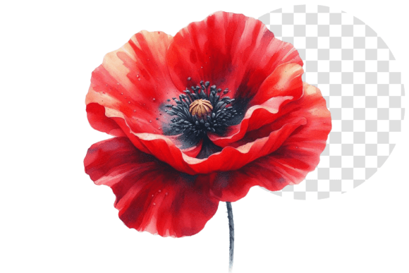Download Poppify Watercolor Red Poppy Clipart - Clipart Collection
