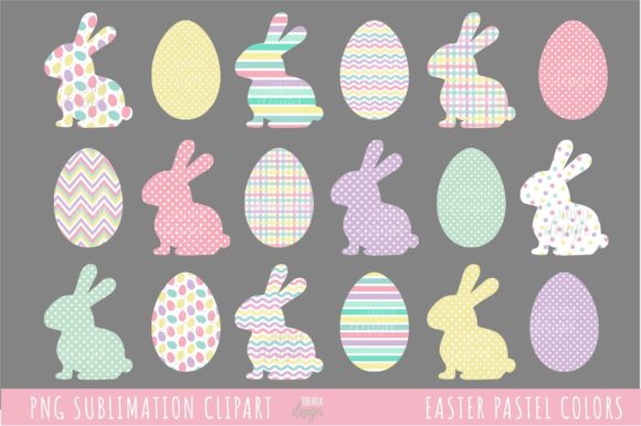 Download PASTEL EASTER CLIPART, EASTER BUNNY - Clipart Collection