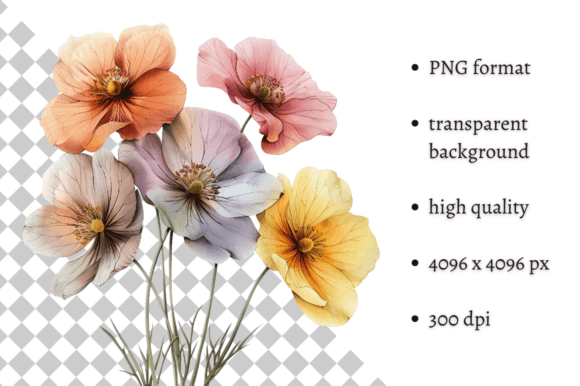 Download Watercolor Spring Flowers PNG Clipart - Clipart Collection