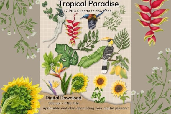 Download Tropical Paradise Clipart, - Clipart Collection