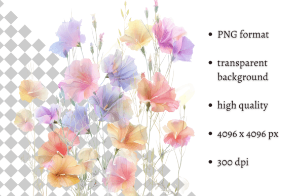 Download Watercolor Spring Flowers PNG Clipart - Clipart Collection