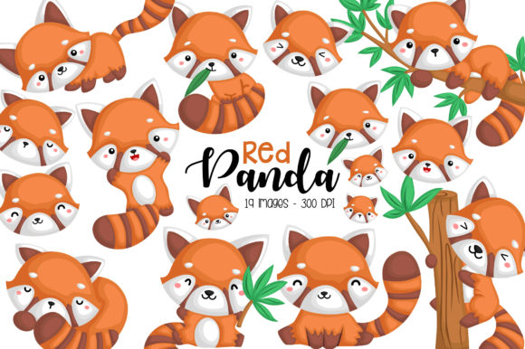 Download Red Panda Clipart - Cute Animal Clip Art - Clipart Collection