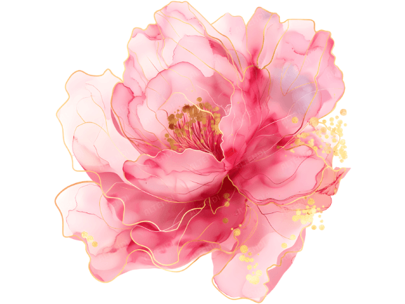 Download Abstract Pink Peony Clipart - Clipart Collection