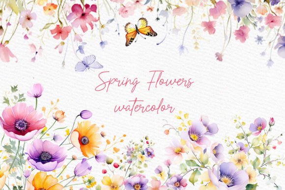 Download Wild Flowers Clipart Spring Flowers Png - Clipart Collection