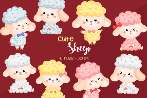 Download Cute Sheep Clipart - Cute Animal Clipart - Clipart Collection
