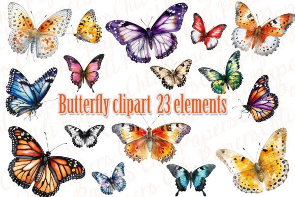 Download Watercolor Butterfly Clipart,Butterflies - Clipart Collection