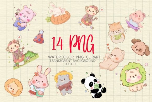 Download Cute Animal Clipart for Decoration - Clipart Collection