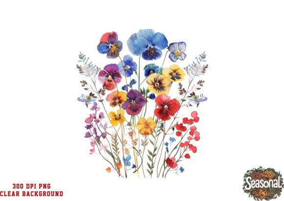 Download Watercolor Wild Flower Clipart - Clipart Collection