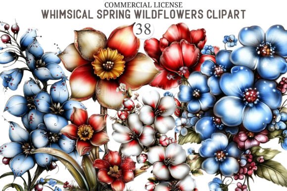 Download Whimsical Wildflowers Clipart,Spring Png - Clipart Collection