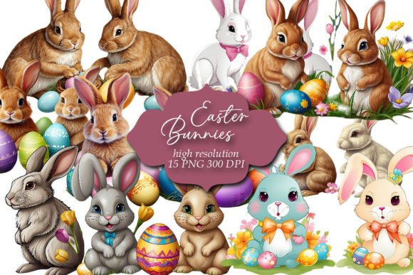 Download Easter Clipart, Easter Bunnies Clip Art - Clipart Collection