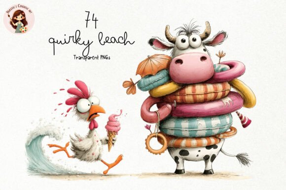 Download Quirky Beach Animals PNG Clipart - Clipart Collection