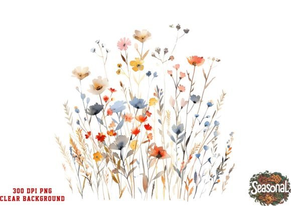 Download Vibrant Wildflower Clipart - Clipart Collection