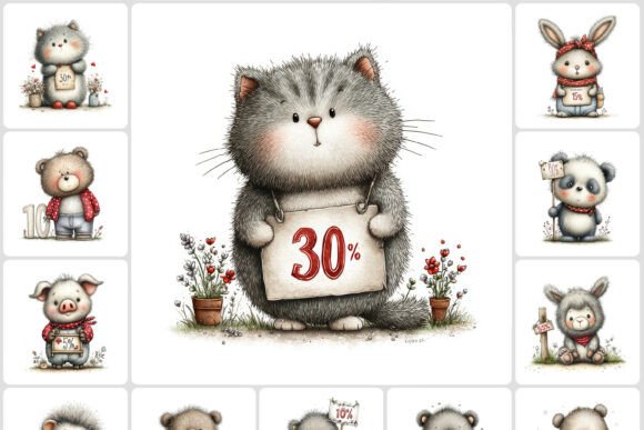 Download Animal Discount Poster Clipart - Clipart Collection