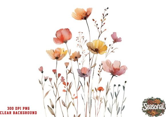 Download Vibrant Wildflower Clipart - Clipart Collection