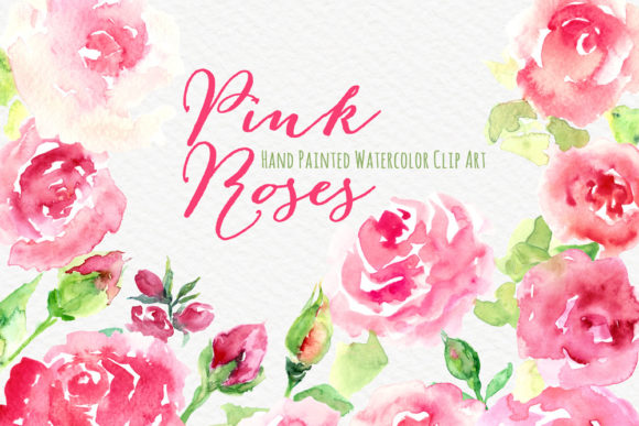 Download Watercolor Hand Painted Flowers ClipArt - Clipart Collection