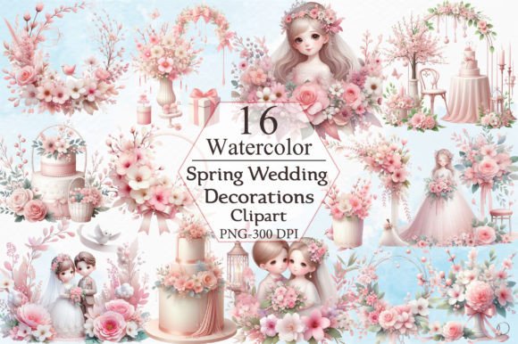 Download Spring Wedding Decorations Clipart - Clipart Collection