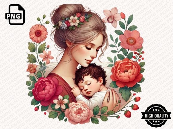 Download Watercolor Mother's Day Floral Clipart - Clipart Collection