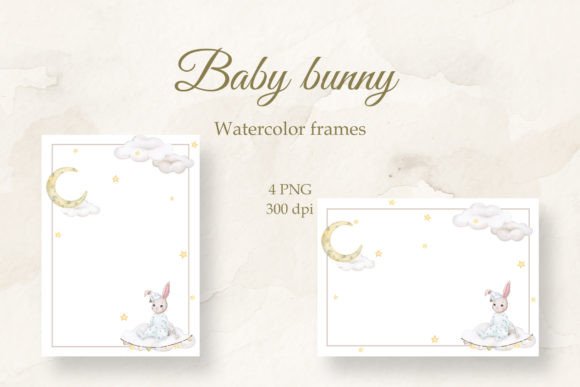 Download Cute Bunny. Frame for Baby. PNG. - Premium Resources