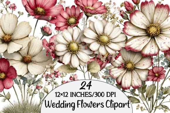 Download Whimsical Daisy Flowers Clipart - Clipart Collection