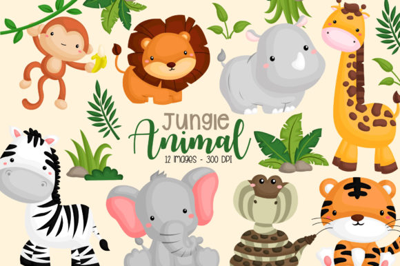 Download Jungle Cute  Animal Clipart - Clipart Collection