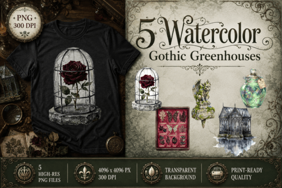 Download Gothic Greenhouse Clipart Dark Flora PNG - Clipart Collection