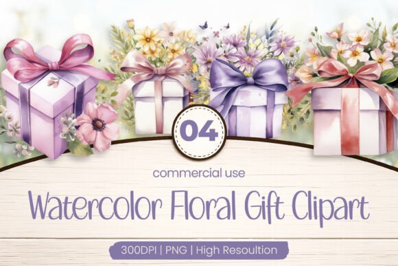 Download Floral Gift Clipart PNG - Clipart Collection