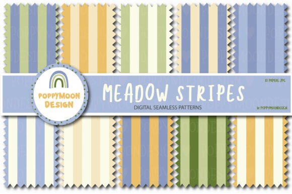 Download Meadow Stripes Paper Set - Meadow Collection