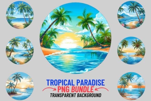 Download Tropical Paradise 12 PNG Clipart Bundle - Clipart Collection