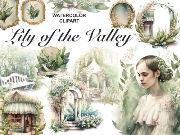 Download Watercolor Lily of the Valley Clipart - Clipart Collection