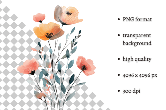 Download Watercolor Spring Flowers PNG Clipart - Clipart Collection