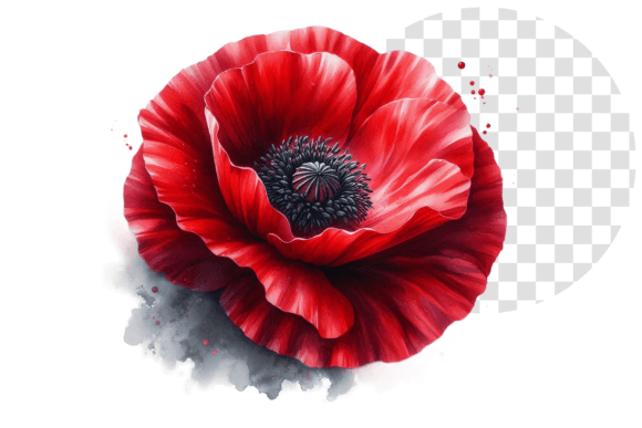 Download Poppify Watercolor Red Poppy Clipart - Clipart Collection