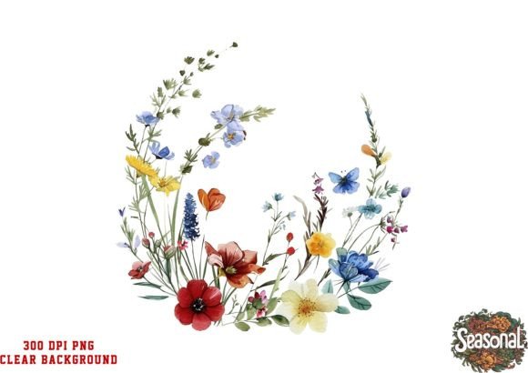 Download Watercolor Wild Flower Clipart - Clipart Collection