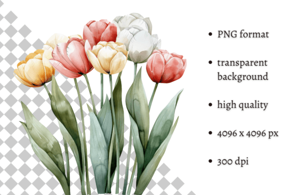Download Watercolor Spring Flowers PNG Clipart - Clipart Collection